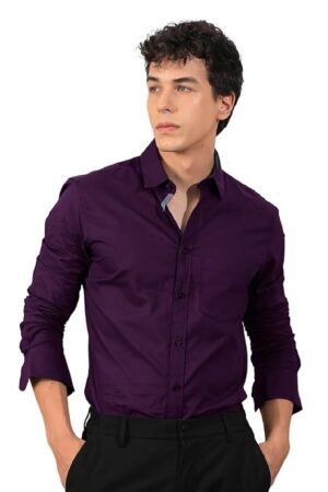 men purple shirt